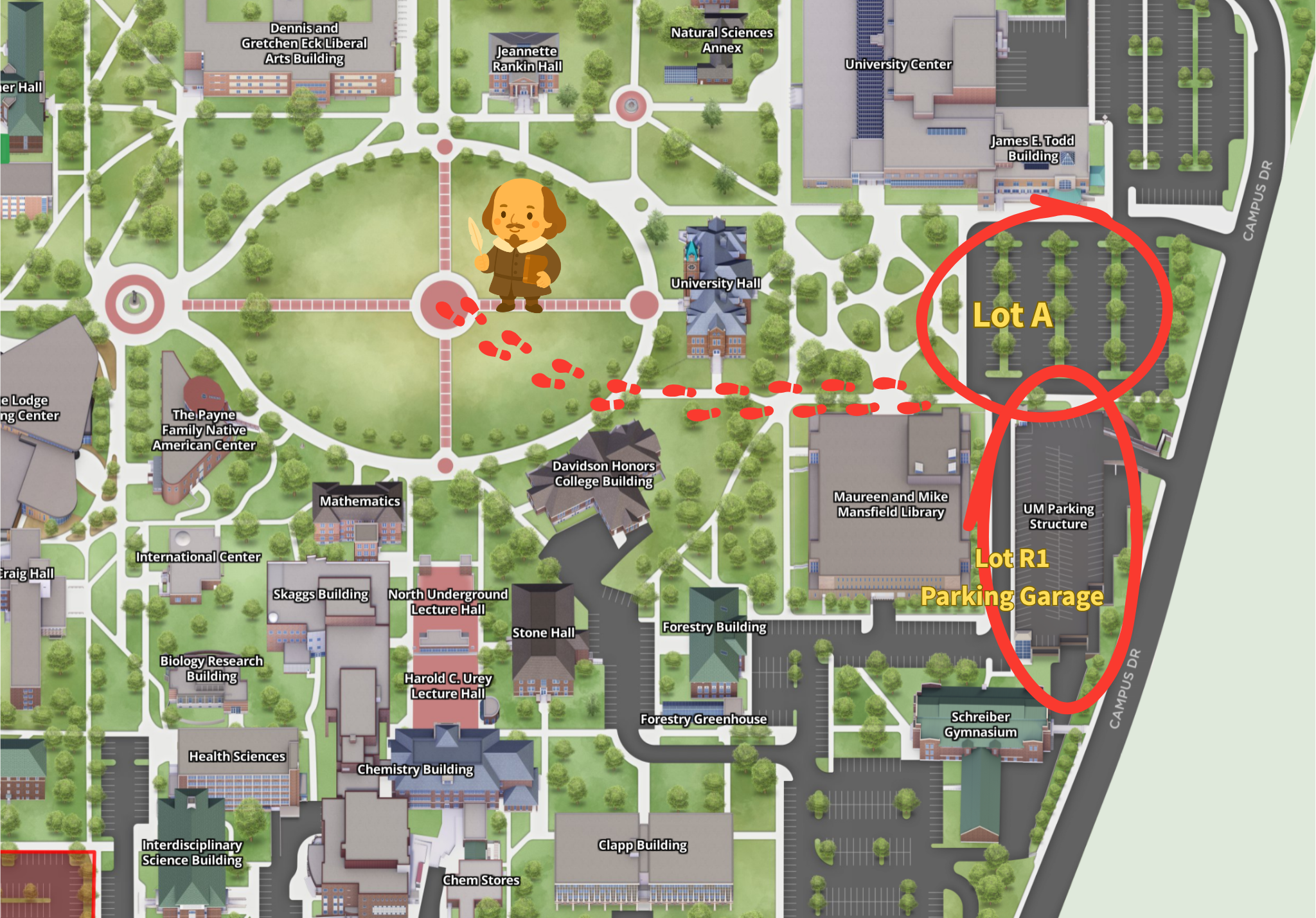 UM Parking Map